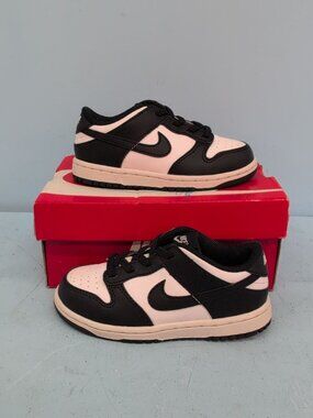 Nike Dunk Low TDE Baby Casual Shoes 9C Black & White CW1589-100